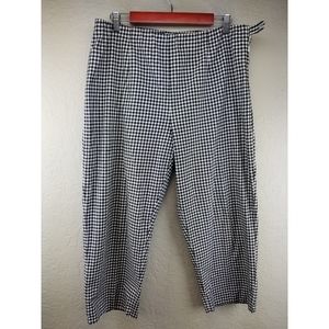 Coldwater Creek Cropped Capris White/Black Size 14